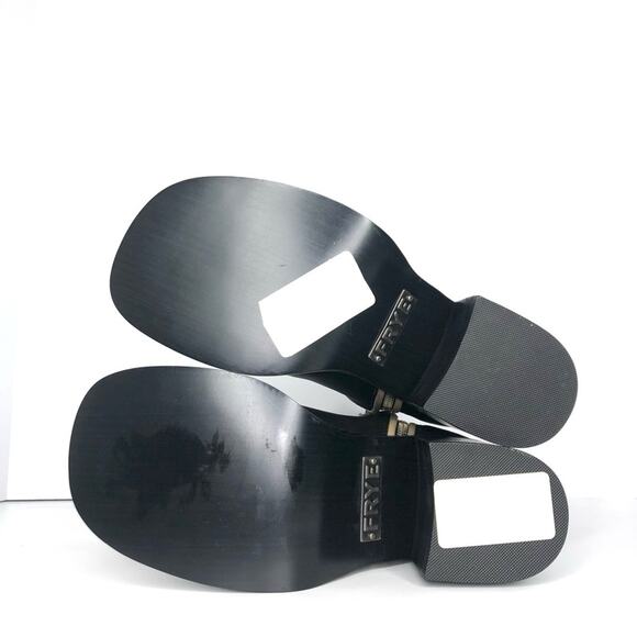 NEW Vintage Frye Villager Double Zipper Leather Platform Ankle Boots 6.5 - Picture 8 of 9